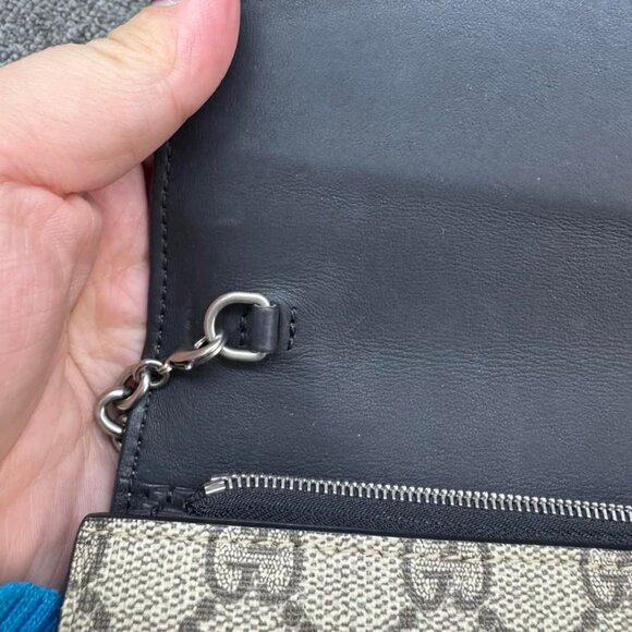 GUCCI Dionysus Chain Wallet Brown Canvas Shoulder Bag 699-011725 - Picture 11 of 16